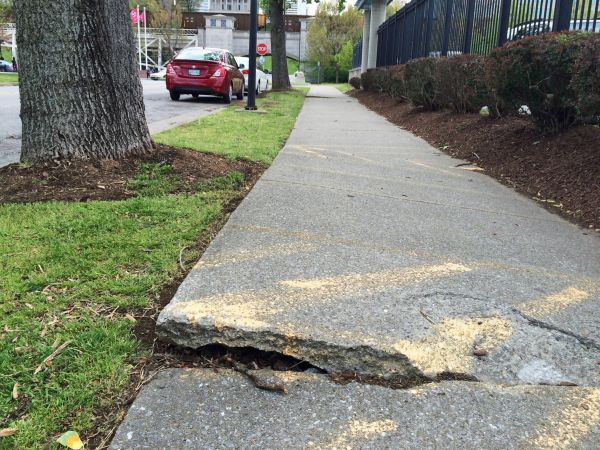Cement Sidewalk Repair in Longview