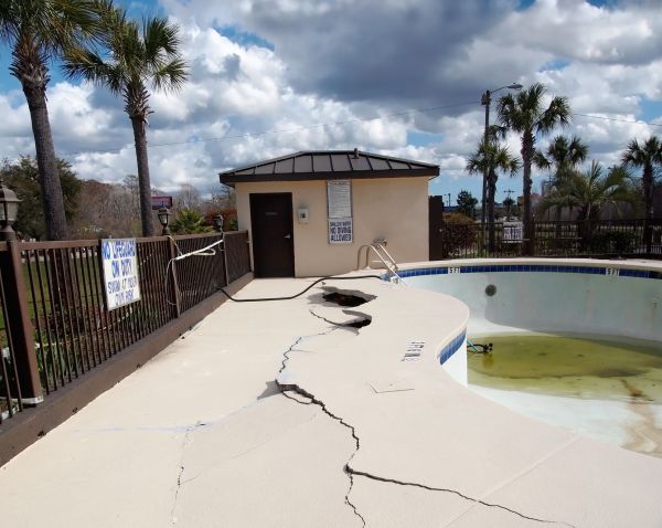 Cracked Patio Repair in Longview
